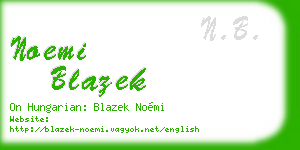 noemi blazek business card